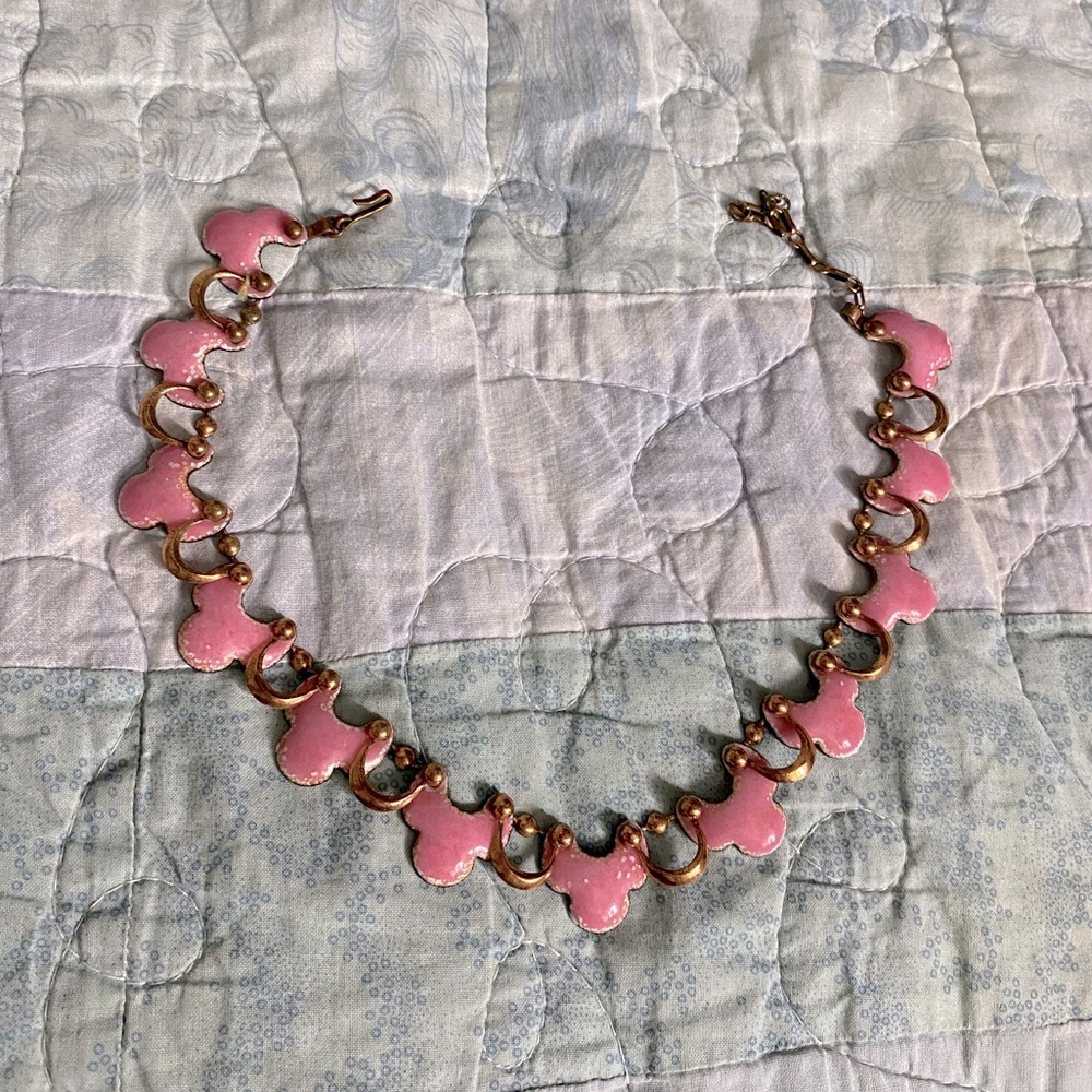 Vintage pink necklace